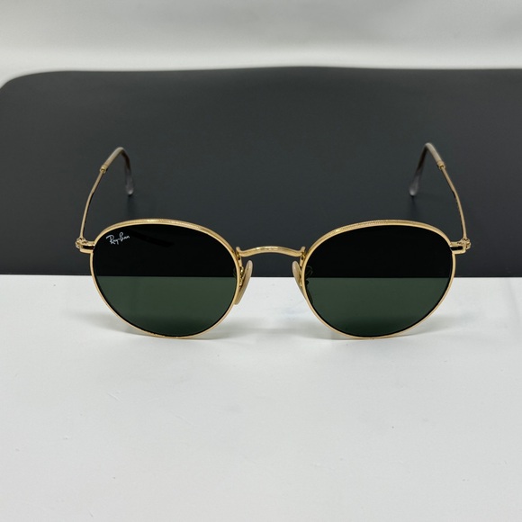 Ray-Ban Accessories - ray ban sunglasses rb3447 001 round metal 50-21, Gold Frame SCRATCHED LENSES